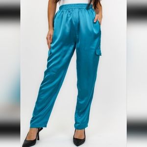 Oddi NWT Satin Cargo Pants Large